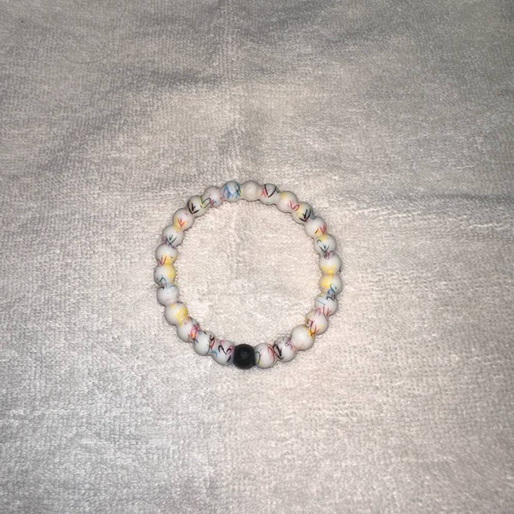 multicolored graphic lokai